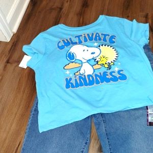 Peanuts "Be Kind" Snoopy / Boyfriend Relaxed Fit T-SHIRT